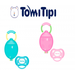 Porta chupón y chupón ortodóntico Tomi Tipi